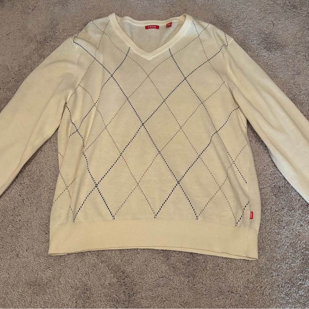 Izod Men’s Cream Sweater